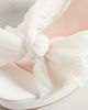 Loeffler Randall Loeffler Randall Natalia Platform Pleated Bow Sandals Pearl 8.5 - 6