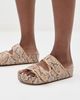 Loeffler Randall Loeffler Randall Nico Two Band Sandals Snake/Natural - 3