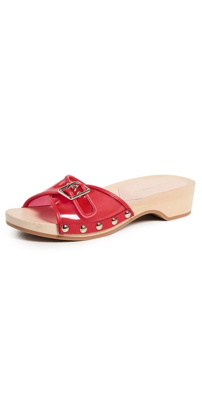 Loeffler Randall Loeffler Randall Paulie Studded Flat Sandals Red