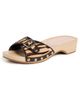 Loeffler Randall Loeffler Randall Paulie Studded Flat Sandals Zebra - 1