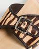 Loeffler Randall Loeffler Randall Paulie Studded Flat Sandals Zebra - 6