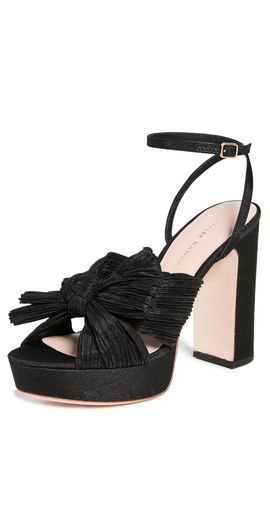 Loeffler Randall Loeffler Randall Pleated Platform Sandals Black