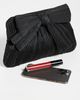 Loeffler Randall Loeffler Randall Rayne Pleated Frame Clutch with Bow Black One Size - 3