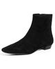 Loeffler Randall Loeffler Randall Siya Suede Flat Ankle Boots Black - 1