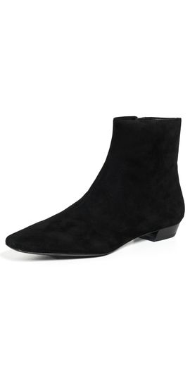 Loeffler Randall Loeffler Randall Siya Suede Flat Ankle Boots Black
