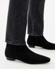 Loeffler Randall Loeffler Randall Siya Suede Flat Ankle Boots Black - 3