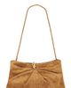 Loeffler Randall Loeffler Randall Toffee Split Suede With Gold Hardware Clutch - 1
