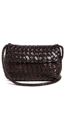 Loeffler Randall Loeffler Randall Vinnie Mini Woven Crossbody Bag Chocolate One Size