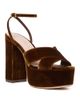 Loeffler Randall Loeffler Randall Women's Loretta Velvet Platform Sandals - 1