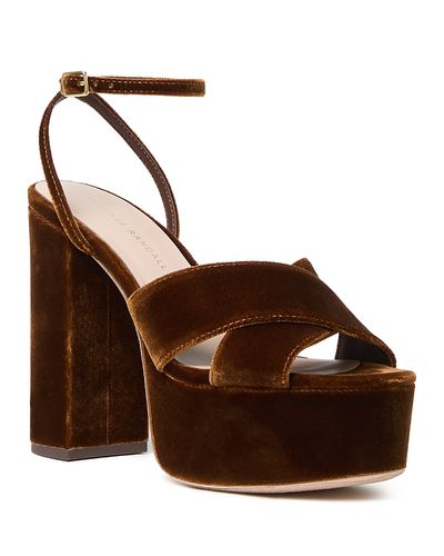 Loeffler Randall Loeffler Randall Women's Loretta Velvet Platform Sandals