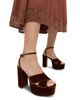 Loeffler Randall Loeffler Randall Women's Loretta Velvet Platform Sandals - 2
