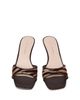 Loeffler Randall Loeffler Randall Women's Zebra Print Mesh Fabric Mid Heel Sandals - 4