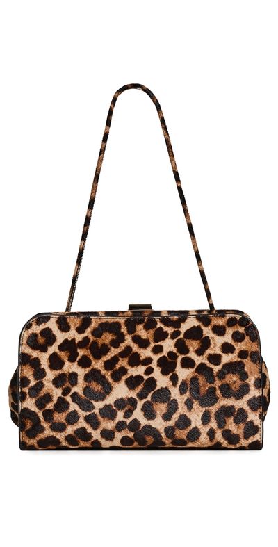 Loeffler Randall Loeffler Randall Zella Covered Frame Clutch Brushed Leopard One