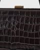 Loeffler Randall Loeffler Randall Zella Covered Frame Clutch Ebony One - 5