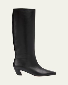 Loeffler Randall Marley Leather Knee-Hight Boots