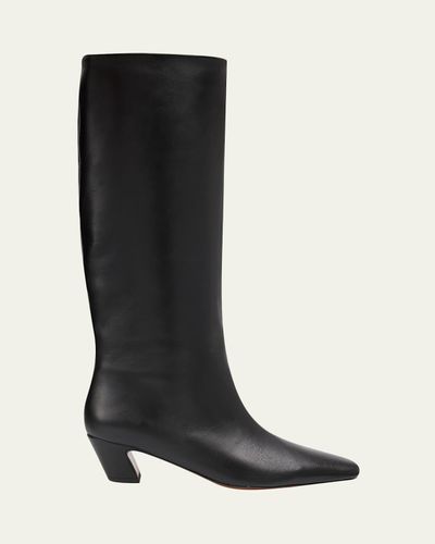 Loeffler Randall Marley Leather Knee-Hight Boots