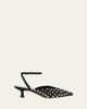 Loeffler Randall Rio Embellished Satin Kitten-Heel Pumps - 1