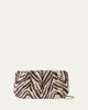 Loeffler Randall Serena Gathered Woven Zebra Clutch Bag - 1