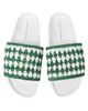 Loeffler Randall Women's Henri Crochet Raffia Slide Sandals - 4