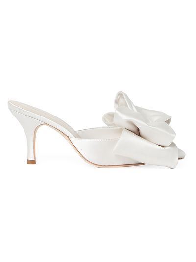 Loeffler Randall Women's Margot 80MM Bow-Detailed Satin Mules