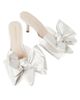 Loeffler Randall Women's Margot 80MM Bow-Detailed Satin Mules - 4