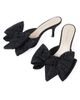 Loeffler Randall Women's Margot 80MM Moiré Bow Mules - 4
