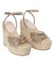 Loeffler Randall Women's Pamela Mignon 130MM Knot Wedge Sandals - 3