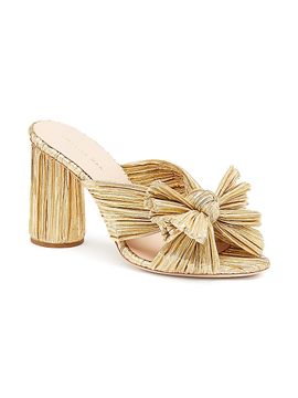 Loeffler Randall Women's Penny Knotted Metallic Mules
