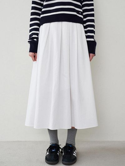 LOEIL Pure Flare Long Skirt