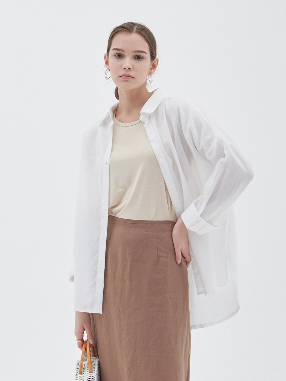 LOEIL Pure Linen Shirt _ White