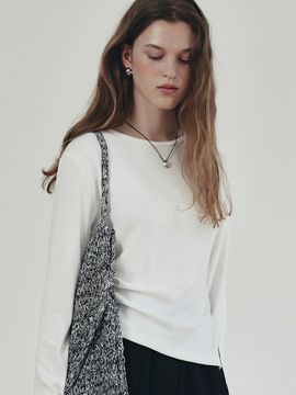 LOEIL Shirring Detail Slim T-shirt