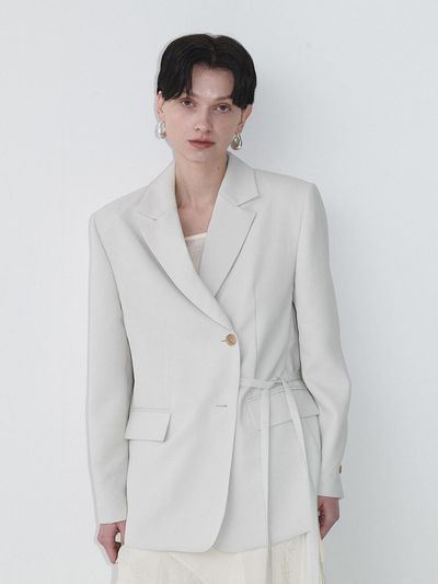LOEUVRE Belted Single Jacket (SW5MJ208-9F)