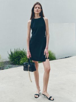 LOEUVRE Halterneck String Dress (2 Color)
