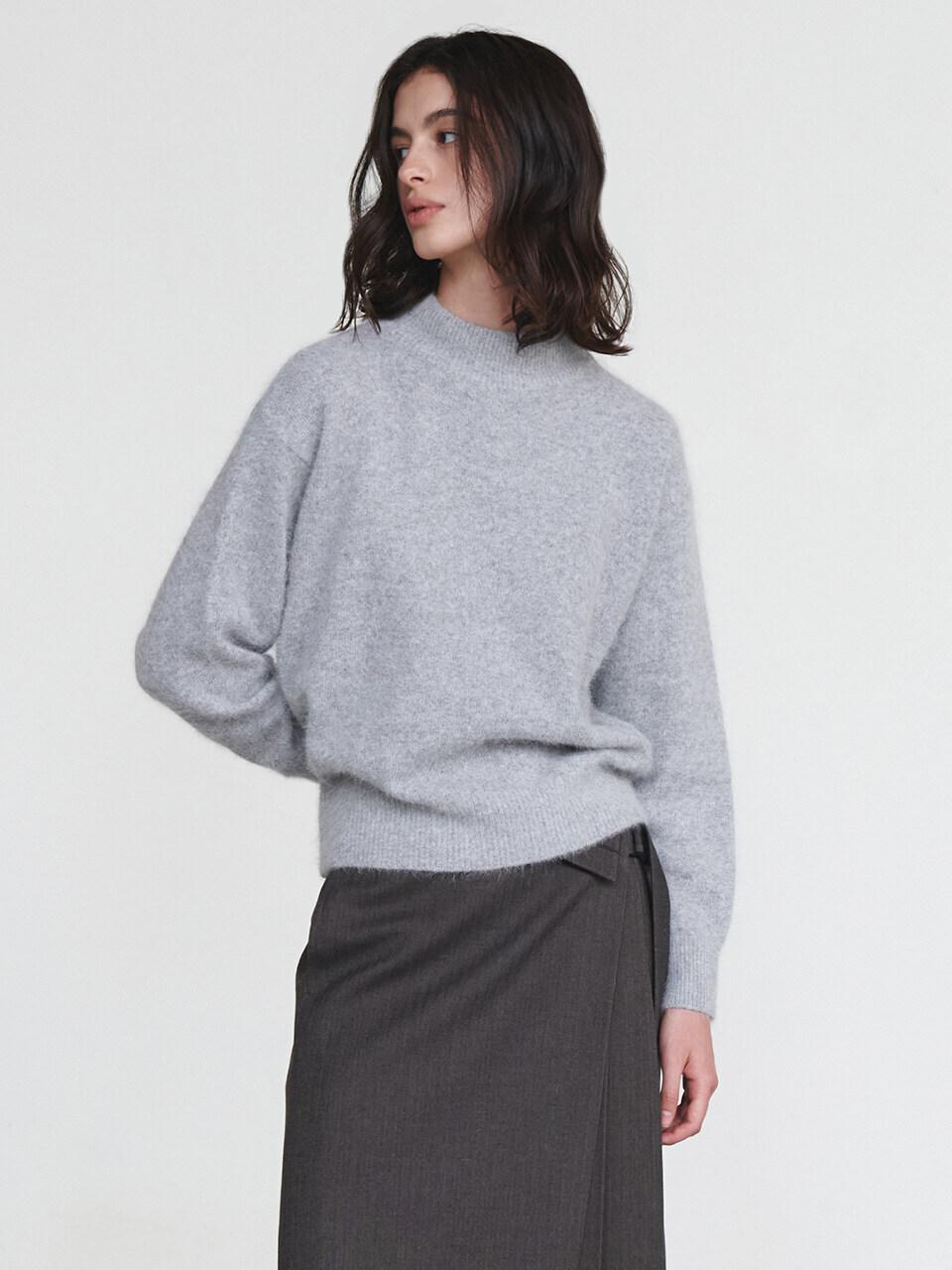 LOEUVRE Mock Neck Knit Pullover - 3 Colors