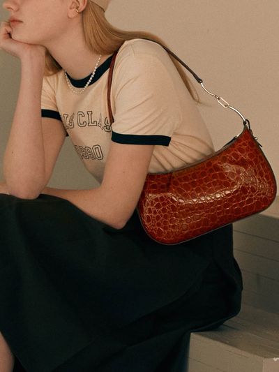 LOEUVRE Sac de Vallee Shoulder Bag - Rust