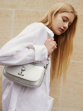 LOEUVRE Sac De Velo Mini Bag_Silver