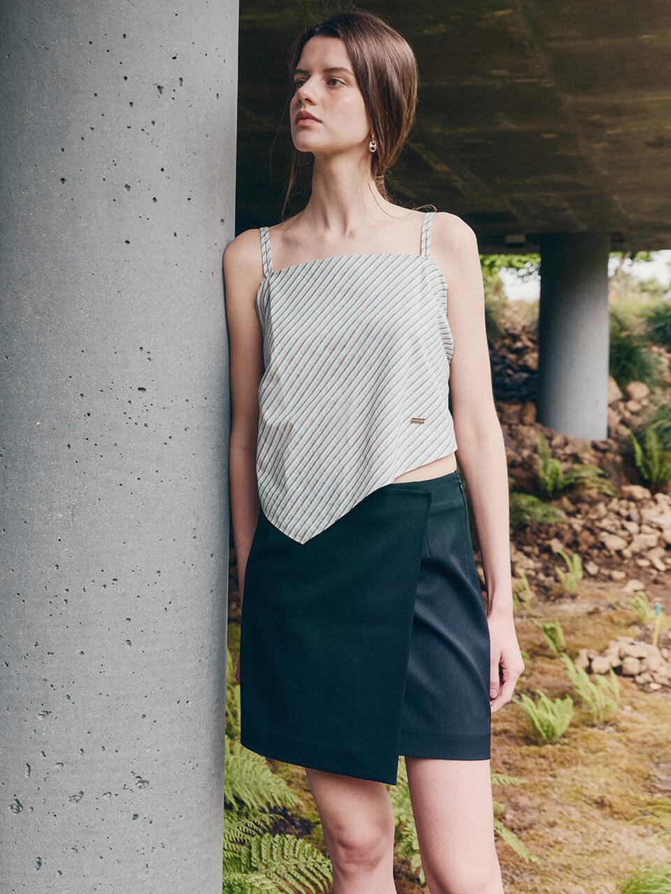 LOEUVRE Wrapped Mini Skirt