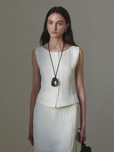 LOEUVRE Wrinkle Two-way Blouse (SW5MB222)