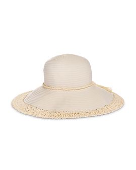Loevenich Loevenich Crochet Edge Wide Brim Hat