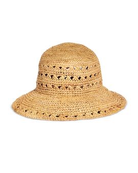 Loevenich Loevenich Embroidered Flower Straw Hat