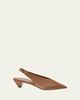 Loewe 45mm Origami Cubic Leather Slingback Pumps - 1