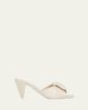 Loewe 85mm Origami Leather Slide Sandals - 1