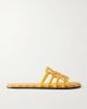 LOEWE + Paula's Ibiza leather-trimmed embroidered canvas slides - 1