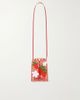LOEWE + Paula's Ibiza leather-trimmed embroidered woven raffia bucket bag - 1