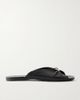LOEWE + Paula's Ibiza Pebble leather slides - 1