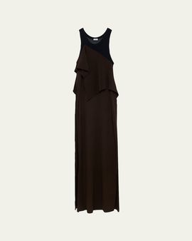 Loewe Asymmetric Layered Maxi Dress