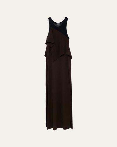 Loewe Asymmetric Layered Maxi Dress
