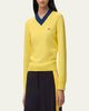 Loewe Bicolor V-Neck Sweater - 4