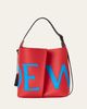 Loewe Bilbao Logo-Print Leather Trapeze Bucket Bag - 1