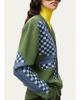 LOEWE Check Colorblocked Wool-Blend Cardigan - 5